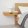 Półka Ścienna Szafka Nocna z Szufladą Bambusowa 40x24x8 cm Podgląd zdjęcia produktu 3