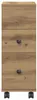 vidaXL Badschrank Schmal mit Rollen Artisan-Eiche Produktbild-Vorschau 5