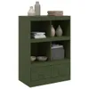 Highboard Olivgrün 67x39x95 cm Stahl Produktbild-Vorschau 4