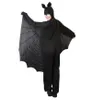 Erwachsenenkostüm Fledermaus – schwarzer Overall mit Produktbild-Vorschau 3