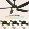 ZELURXX Deckenventilator mit LED 132cm 52 Zoll 5 Flügel Produktbild-Vorschau 3