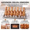 Hähnchenschenkelhalter für Grill & Backofen, 14 Keulen, Produktbild-Vorschau 4