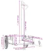 vidaXL Fahrradanhänger Gelb und Schwarz Oxford-Gewebe & Produktbild-Vorschau 8