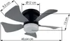 Globo Lighting Deckenventilator Metall schwarz matt, LED Produktbild-Vorschau 7