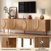 Merax TV Lowboard TV-Schrank mit 4 Türen und 2 Staufächer,  Produktbild-Vorschau 3