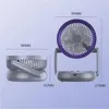 Oszillierender Tischventilator USB Akku, leiser Mini Produktbild-Vorschau 2