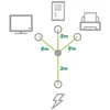 InLine Netz-Y-Kabel, 1x Schutzkontaktstecker zu 3x Produktbild-Vorschau 2
