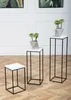 Howhomely Portafiori in metallo 60 cm bianco design moderno Anteprima dell’immagine prodotto 8