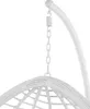 BELIANI Hängesessel Weiß Polyrattan Gestell inkl. Kissen Produktbild-Vorschau 9