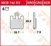TRW-Lucas Bremsbelag MCB 742 Bremsbelag MCB 742 SV Produktbild-Vorschau 4