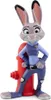 A figurine of Judy Hopps from Zootopia, standing next to a red fire hydrant. Produktbild-Vorschau