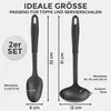 Servierlöffel Suppenkelle Set, Schwarz Produktbild-Vorschau 3