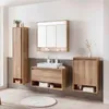Fackelmann Badschrank Braun, 60,2 x 82,6 x 32 cm, 2-türig, Produktbild-Vorschau 5