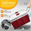 tillvex Kühlbox elektrisch 40L Rot mit Rollen | Produktbild-Vorschau 3
