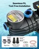 Pompa per piscina SucceBuy 250 W, pompa filtro con portata Anteprima dell’immagine prodotto 5