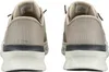 The back view of two tan and gray Skechers sneakers. Voir les images du produit