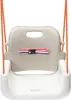 A close-up view of a baby swing seat with orange ropes. Náhled obrázku produktu