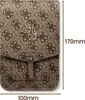 A product image showing a Guess phone case with dimensions indicated. Podgląd zdjęcia produktu