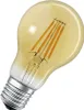 A close-up studio shot of a single LED filament light bulb. Produktbild-Vorschau