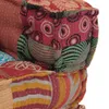 The Living Store Modularer Pouf mit Kissen Patchwork Stoff Produktbild-Vorschau 8