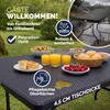 CASARIA® Gartentisch klappbar Polyrattan Campingtisch Produktbild-Vorschau 6