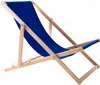 Chaise longue Woodok en bois de hêtre, bleu, idéale pour la Voir les images du produit 1