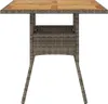 vidaXL Tavolo da giardino con piano in legno di acacia Anteprima dell’immagine prodotto 5
