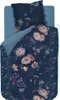 A folded duvet cover and pillowcase set with a floral pattern. Produktbild-Vorschau