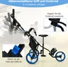 Wózek golfowy COSTWAY 3-kołowy składany wózek golfowy z Podgląd zdjęcia produktu 4