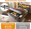 Polsterbett 180x200 cm mit Hydraulischem Stauraum & Produktbild-Vorschau 7