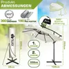 tillvex® Aluminium Parasol rechthoekig Ø 330 cm + afdekking Productafbeelding-voorbeeld 2