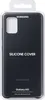 A black Samsung Galaxy A51 silicone phone case in its packaging. Anteprima dell’immagine prodotto