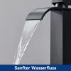 Cecipa Wasserfall Wasserhahn Bad Waschtischarmatur Matt Produktbild-Vorschau 6