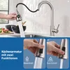 Küchenarmatur mit Temperaturanzeige mit 2 Strahlarten,360° Produktbild-Vorschau 4