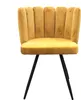 Chaise Ariel Velours Jaune - Lot De 2 Voir les images du produit 2