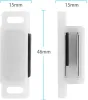Intirilife 10x Magnetschnäpper in WEISS – Magnetischer Produktbild-Vorschau 5