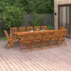 Möbel 13-tlg. Garten-Essgruppe 280x90x75 cm Massivholz Produktbild-Vorschau 1