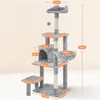 Yaheetech Katzenbaum Katzenkratzbaum 145 cm Stabiler Produktbild-Vorschau 3