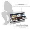 HOMCOM Garderobenset Schuhschrank Garderobe Spiegel Produktbild-Vorschau 5
