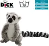 A stuffed lemur toy is shown sitting against a white background, with product information and a care symbol in the top right corner. Náhled obrázku produktu