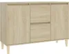 vidaXL Credenza rovere Sonoma 103,5x35x70 cm Materiale a Anteprima dell’immagine prodotto 2