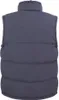 The back view of a dark blue puffer vest. Anteprima dell’immagine prodotto