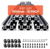 VEVOR Set di 10 pezzi 1500 mm scanalatura a T 2020 Anteprima dell’immagine prodotto 1
