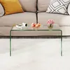 Table basse en verre COSTWAY, table d'appoint en forme de Voir les images du produit 7
