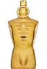 A gold-colored perfume bottle shaped like a human torso. Voir les images du produit