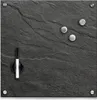 Zeller Memoboard "Schiefer", Glas, anthrazit, 40 x 40 cm Produktbild-Vorschau 1