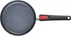 A top-down view of a frying pan with a black handle and a red accent on the handle. Anteprima dell’immagine prodotto