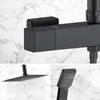 AICA Schwarzes Duschset mit 38 °C thermostatischem Produktbild-Vorschau 7