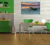 Wallario Premium Leinwandbild Einsames Fischerboot mit Produktbild-Vorschau 2