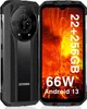 A product shot of a rugged smartphone, displayed next to a marketing graphic. Produktbild-Vorschau